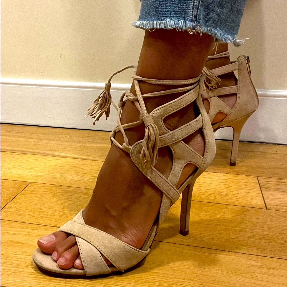 Sam Edelman - Pink Suede - SEXY — 4.5 inch heels — Size 8.5